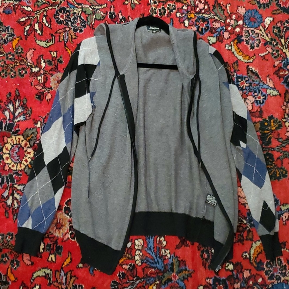 Neiman Marcus Zip-Up Hooded Sweater